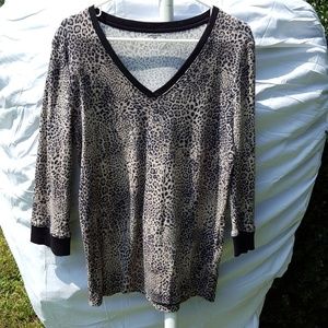 Jones New York Animal Print Top
